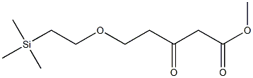 3-オキソ-5-(2-トリメチルシリルエトキシ)ペンタン酸メチル 化学構造式