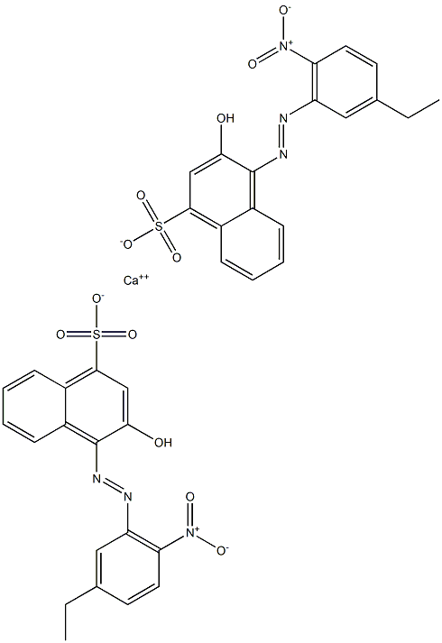 Bis[1-[(3-ethyl-6-nitrophenyl)azo]-2-hydroxy-4-naphthalenesulfonic acid]calcium salt