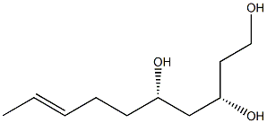 (3S,5S,8E)-8-デセン-1,3,5-トリオール 化学構造式