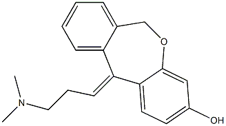 11-[(E)-3-(Dimethylamino)propylidene]-6,11-dihydrodibenzo[b,e]oxepin-3-ol 结构式