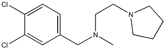 N-(3,4-Dichlorobenzyl)-N-methyl-2-(1-pyrrolidinyl)ethanamine Structure