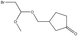  3-(2-Bromo-1-methoxyethoxymethyl)cyclopentanone