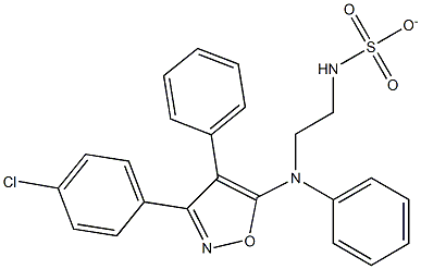 [2-[Phenyl[3-(4-chlorophenyl)-4-phenylisoxazol-5-yl]amino]ethyl]sulfamic acid anion
