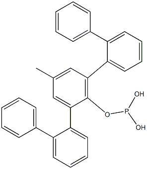 Phosphorous acid di(2-biphenylyl)p-tolyl ester Struktur
