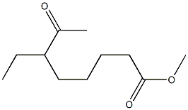 6-Ethyl-7-oxooctanoic acid methyl ester,,结构式