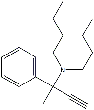 N-Butyl-N-butyl(3-phenyl-1-butyn-3-yl)amine Structure