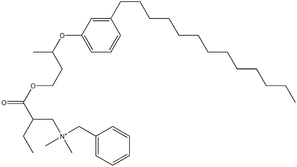  N,N-Dimethyl-N-benzyl-N-[2-[[3-(3-tridecylphenyloxy)butyl]oxycarbonyl]butyl]aminium