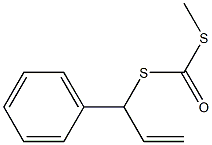 Dithiocarbonic acid S-methyl S-(1-phenyl-2-propenyl) ester,,结构式