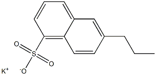 6-プロピル-1-ナフタレンスルホン酸カリウム 化学構造式