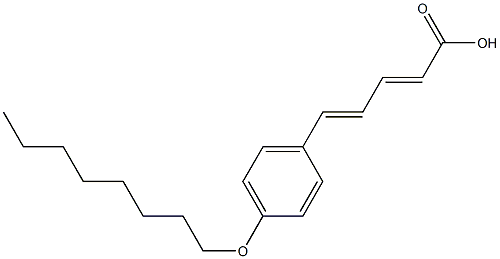 (2E,4E)-5-(p-Octyloxyphenyl)-2,4-pentadienoic acid Struktur