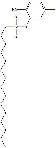 1-Pentadecanesulfonic acid 2-hydroxy-5-methylphenyl ester|