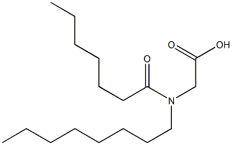 N-Heptanoyl-N-octylglycine Struktur