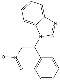 1-(2-Nitro-1-phenylethyl)-1H-benzotriazole Struktur