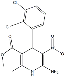  6-Amino-1,4-dihydro-2-methyl-5-nitro-4-[2,3-dichlorophenyl]nicotinic acid methyl ester