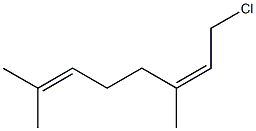 (Z)-1-Chloro-3,7-dimethyl-2,6-octadiene Structure