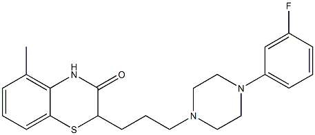 2-[3-[4-(3-Fluorophenyl)piperazin-1-yl]propyl]-5-methyl-2H-1,4-benzothiazin-3(4H)-one|