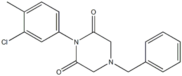 1-(3-Chloro-p-tolyl)-4-benzyl-2,6-piperazinedione