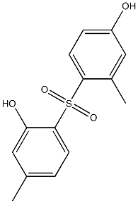 2,4'-Dihydroxy-2',4-dimethyl[sulfonylbisbenzene],,结构式