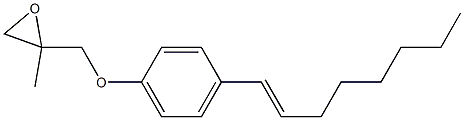 4-(1-Octenyl)phenyl 2-methylglycidyl ether Structure