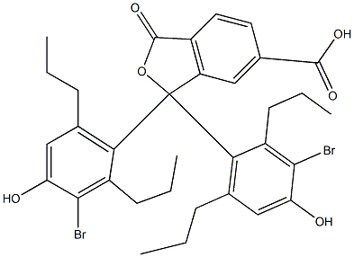  1,1-Bis(3-bromo-4-hydroxy-2,6-dipropylphenyl)-1,3-dihydro-3-oxoisobenzofuran-6-carboxylic acid