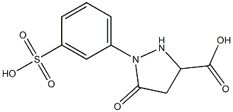 5-Oxo-1-(3-sulfophenyl)-3-pyrazolidinecarboxylic acid Struktur