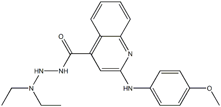 N'-Diethylamino-2-(4-methoxyphenylamino)quinoline-4-carbohydrazide