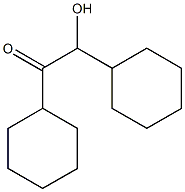 2-ヒドロキシ-1,2-ジシクロヘキシルエタノン 化学構造式