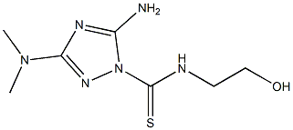 5-Amino-3-(dimethylamino)-N-(2-hydroxyethyl)-1H-1,2,4-triazole-1-carbothioamide