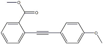 2-(4-Methoxyphenylethynyl)benzoic acid methyl ester Structure