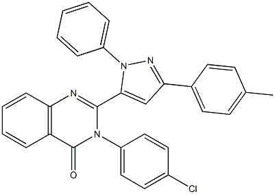 3-(4-Chlorophenyl)-2-[3-(4-methylphenyl)-1-(phenyl)-1H-pyrazol-5-yl]quinazolin-4(3H)-one