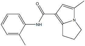 6,7-Dihydro-3-methyl-N-(2-methylphenyl)-5H-pyrrolizine-1-carboxamide,,结构式