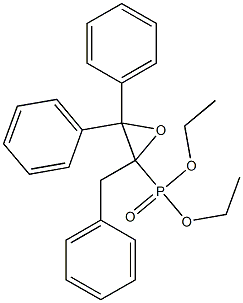 [2-Benzyl-3,3-diphenyloxiranyl]phosphonic acid diethyl ester Structure