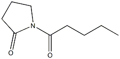 1-Pentanoylpyrrolidin-2-one Struktur