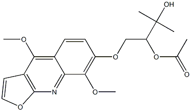 1-[(4,8-Dimethoxyfuro[2,3-b]quinolin-7-yl)oxy]-3-methyl-2,3-butanediol 2-acetate