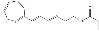 7-(6-Ethylcarbonyloxy-1,3-hexadien-1-yl)-2-methyl-2H-azepine,,结构式