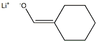 Lithium cyclohexylidenemethanolate,,结构式