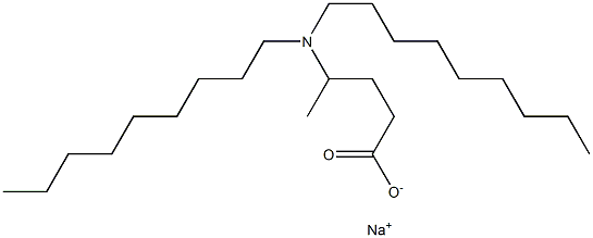 4-(Dinonylamino)valeric acid sodium salt Structure