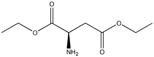 (R)-2-アミノブタン二酸ジエチル 化学構造式