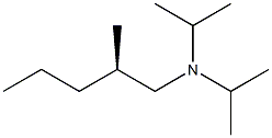 [R,(+)]-N,N-Diisopropyl-2-methyl-1-pentanamine Structure