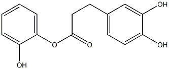3-(3,4-Dihydroxyphenyl)propanoic acid 2-hydroxyphenyl ester Structure
