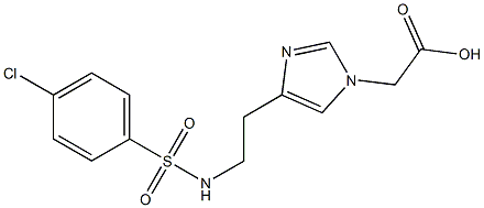 4-[2-[(4-Chlorophenylsulfonyl)amino]ethyl]-1H-imidazole-1-acetic acid