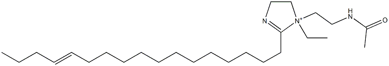1-[2-(Acetylamino)ethyl]-1-ethyl-2-(13-heptadecenyl)-2-imidazoline-1-ium Structure