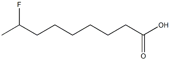 8-Fluoropelargonic acid Structure