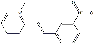 2-(3-Nitrostyryl)-1-methylpyridinium,,结构式