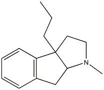 1,2,3,3a,8,8a-Hexahydro-1-methyl-3a-propylindeno[2,1-b]pyrrole Structure