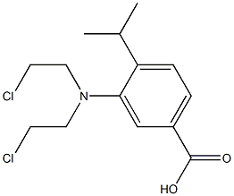 3-[Bis(2-chloroethyl)amino]-4-isopropylbenzoic acid Structure