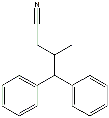 3-Methyl-4,4-diphenylbutanenitrile Struktur