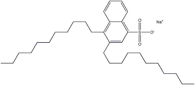 3,4-Diundecyl-1-naphthalenesulfonic acid sodium salt Struktur