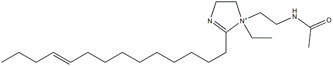 1-[2-(アセチルアミノ)エチル]-1-エチル-2-(10-テトラデセニル)-2-イミダゾリン-1-イウム 化学構造式