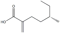 [S,(+)]-5-Methyl-2-methyleneheptanoic acid,,结构式